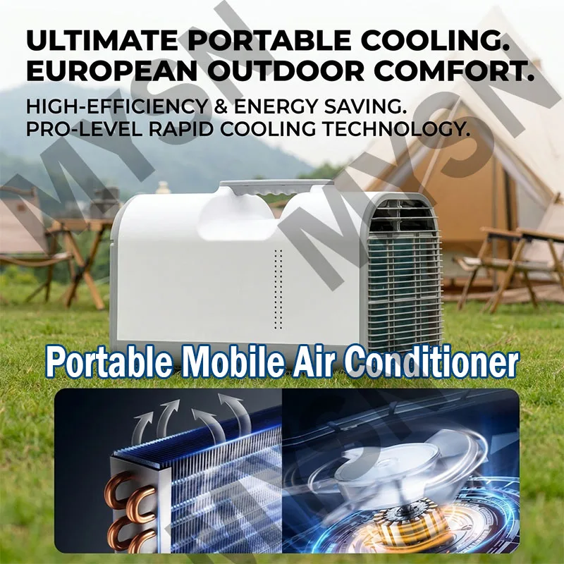 Mobile Air Conditioner Household Single Cooling Integrated Machine Portable Outdoor Camping Kitchen Compressor Air Condition
