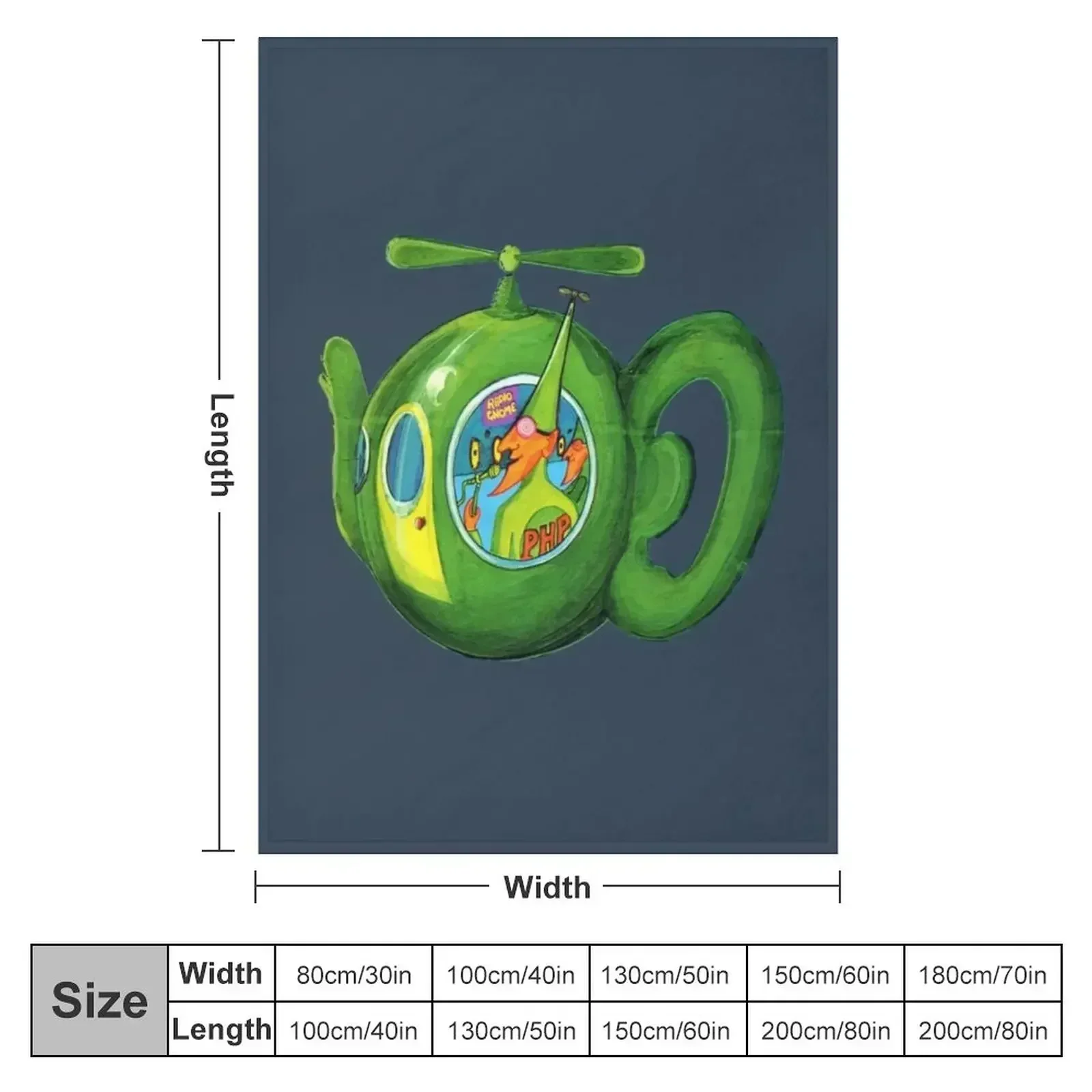 Flying Teapot Throw Blanket couch cozy soft plush fuzzy picnic outdoor blanket