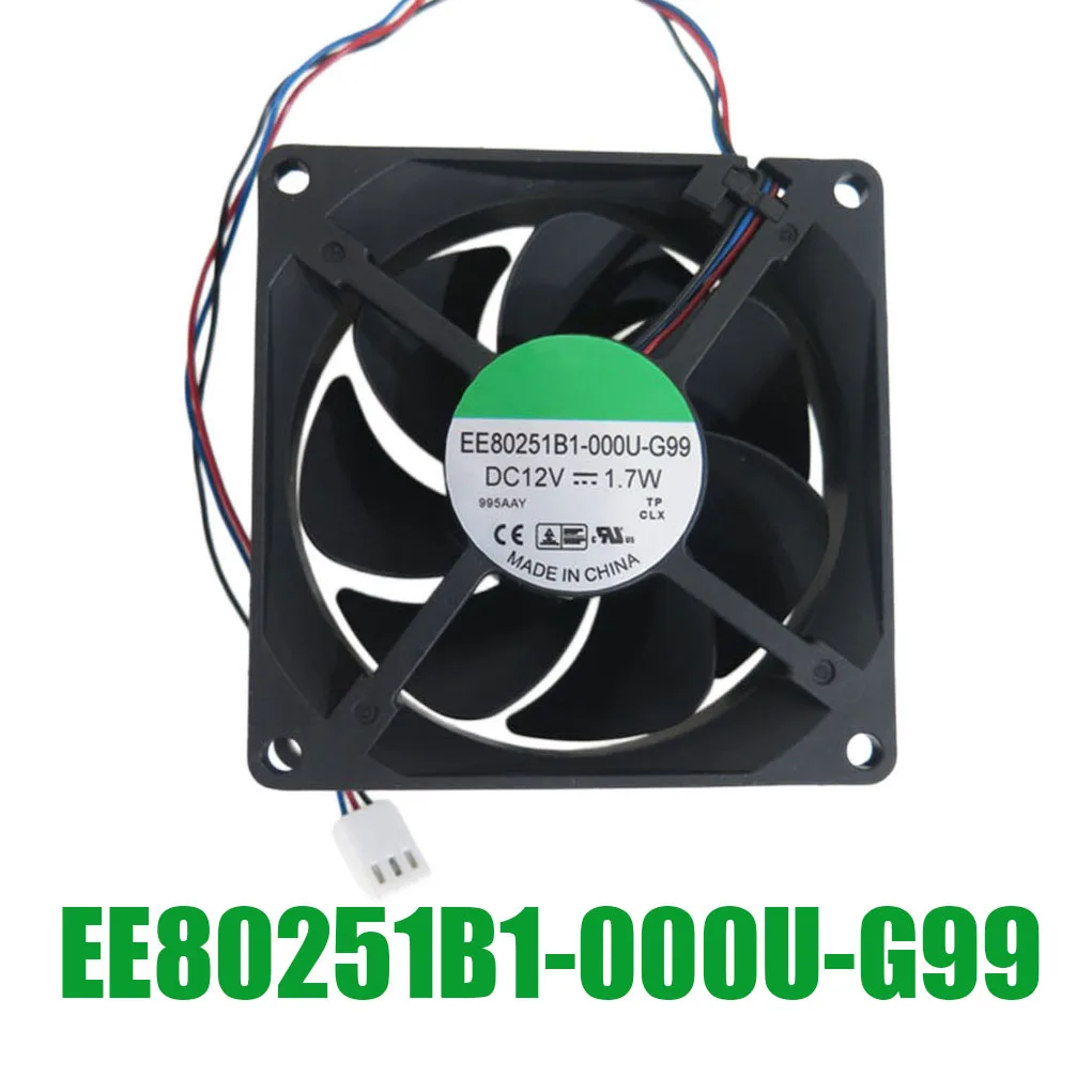 For SUNON EE80251B1-000U-G99 DC12V 1.7W 3PIN 3Lines Cooling Fan