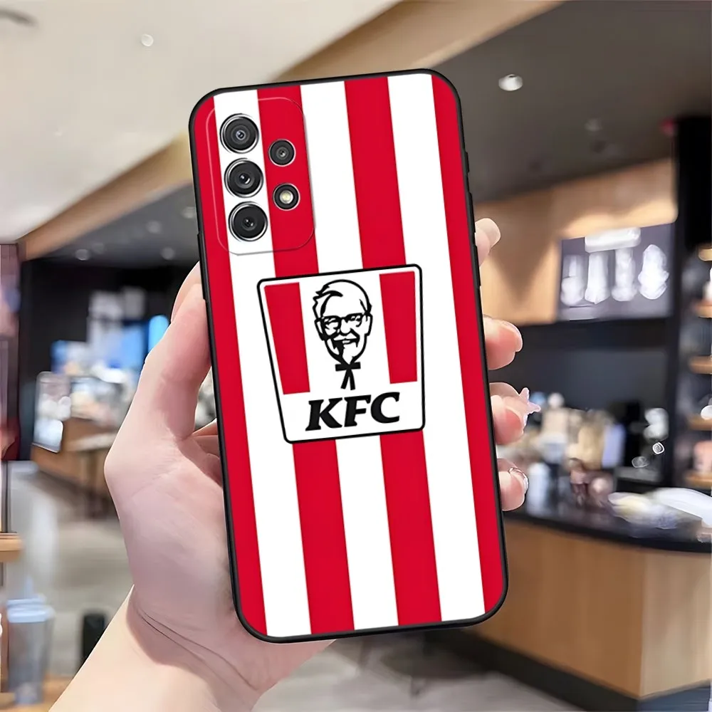 Fashion Grandpa KFC Logo Phone Case for Samsung S23 Ultra S22 S20 Fe S21 Plus Galaxy A54 A34 A24 A53 M54 Note 20 Back Cover