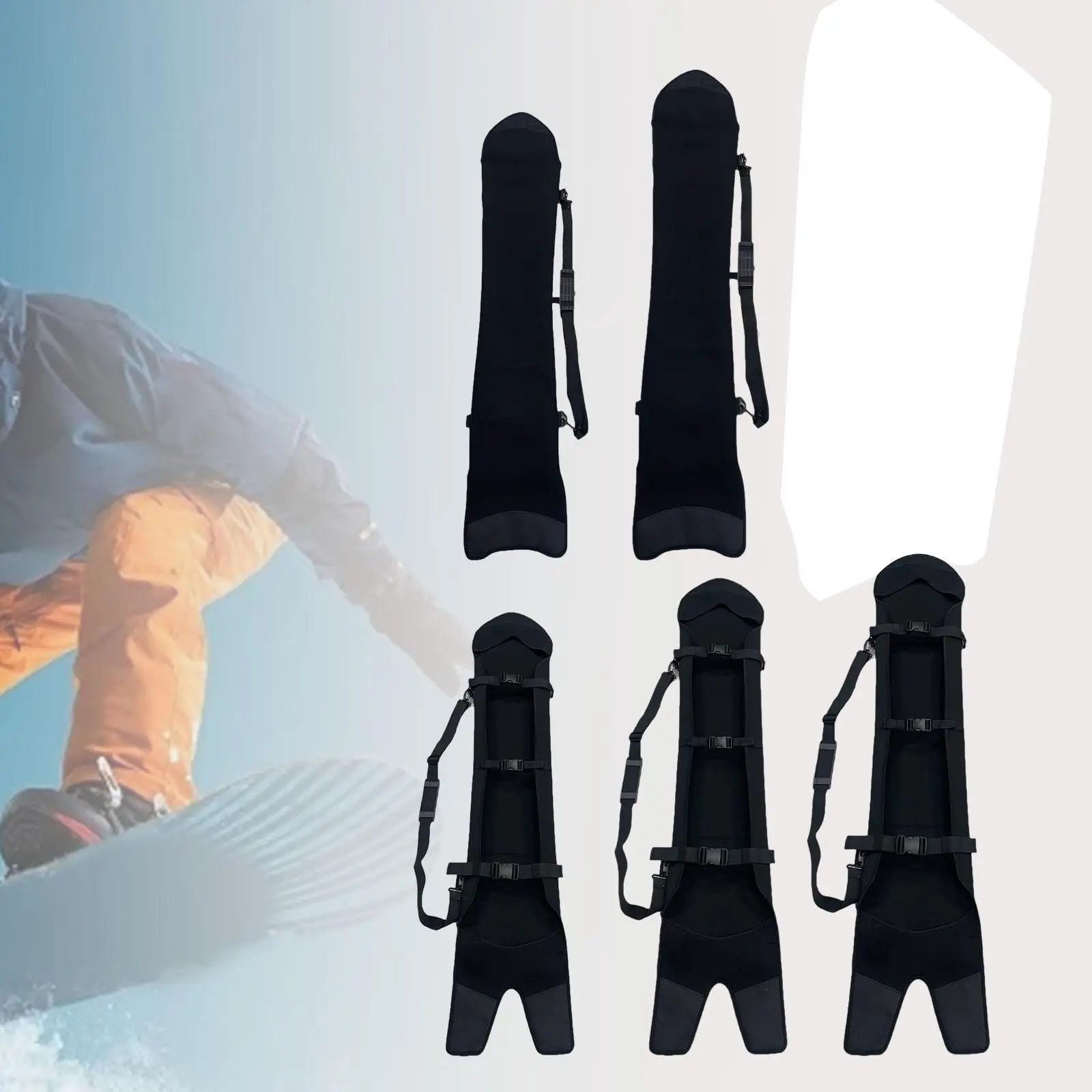 Portable Snowboard Carrier Bag with Adjustable Strap for Winter Sports