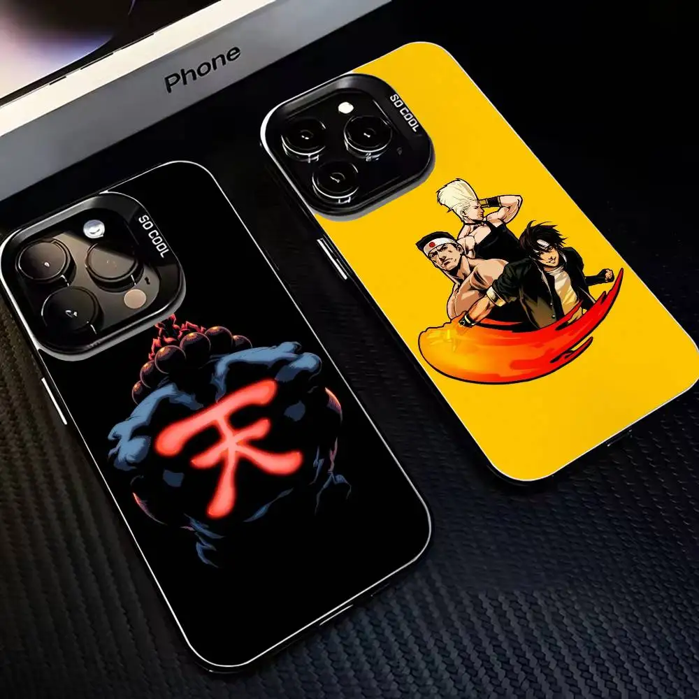 

Game S-Street-F-FighterS Phone Case For iPhone17,16,15,14,13,12,11 Plus,Pro Max Black Matte Shockproof Cover