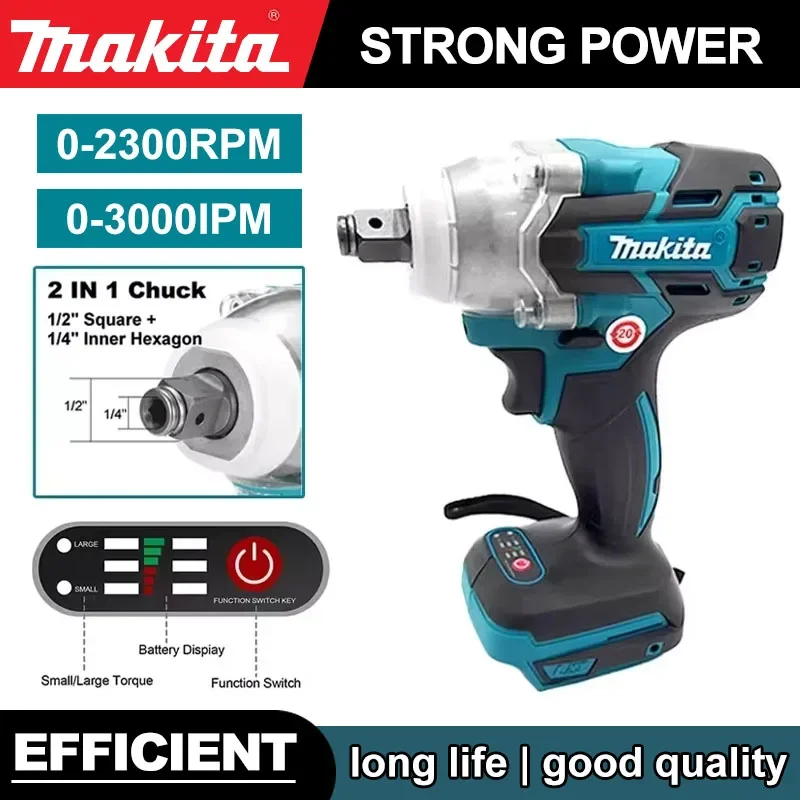 

Makita DTW600 Cordless Impact Wrench 280N.m High Torque Brushless Electric Wrench Rechargeable 18V Auto Repair Power Tools