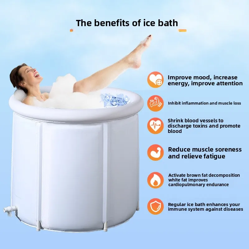 

Лидер продаж, модель, складная ванна для льда с воздушным кольцом, утолщенная теплоизоляция, ванна для холодных вторжений, складная ванна для взрослых, ведро для замачивания