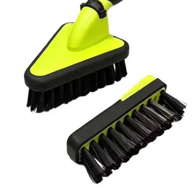 Wire Brush Cleaning Set With Replaceable-Square And V Shape Heads For Rust Removal Paint Stripping Grills Furniture Soft Bristle