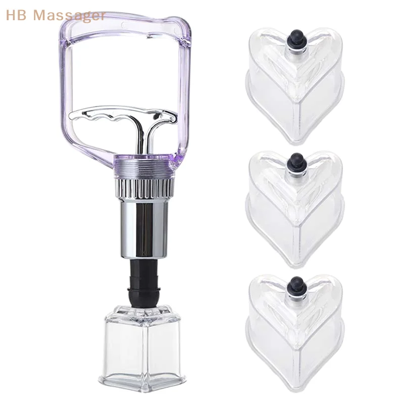 

Star/Heart Shape Vacuum Cupping Massage Jar Cans Chinese Medicine Physiotherapy Anti-Cellulite Suction Cups Body Massager