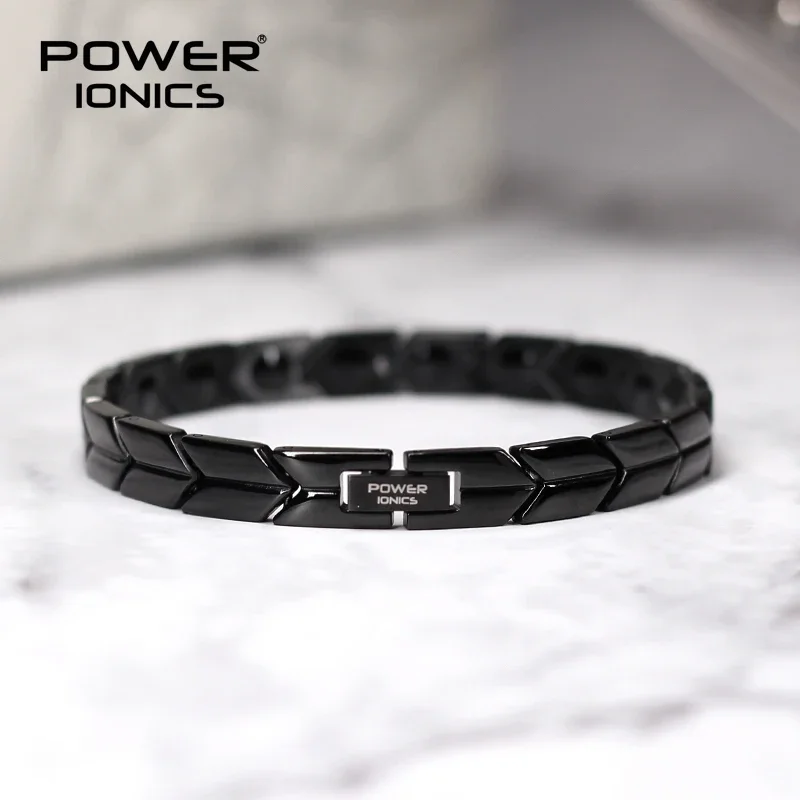 Power Ionics Arrow Style 100% Titanium Bio Germanium Health Fashion Bracelet  Body Come With Free Adjust Tool