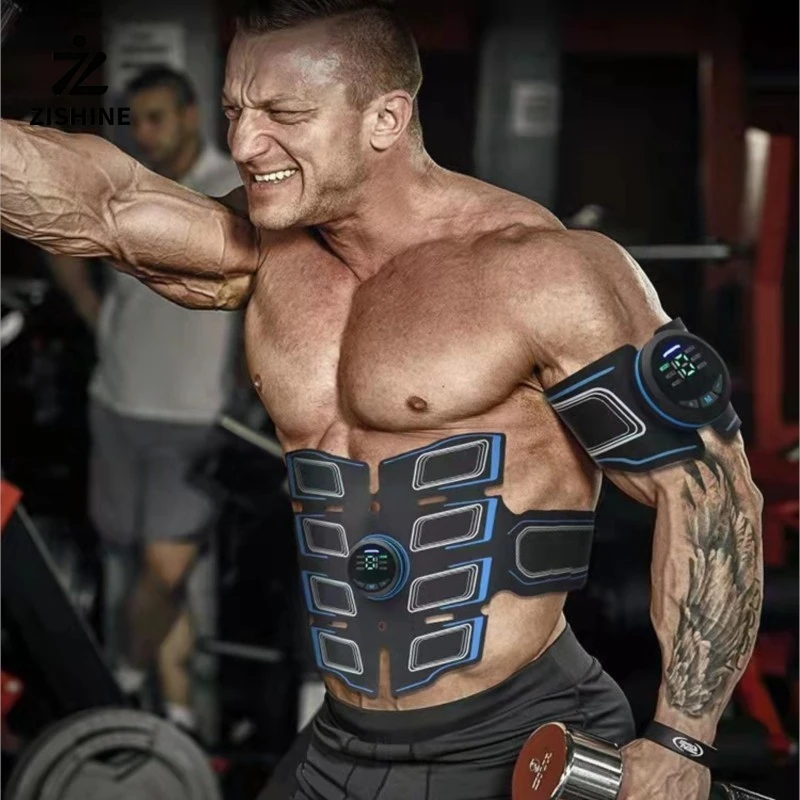 

EMS muscle stimulator massager, abdominal training belt, slimming massager, unisex, abdominal slimming and shaping fitness.