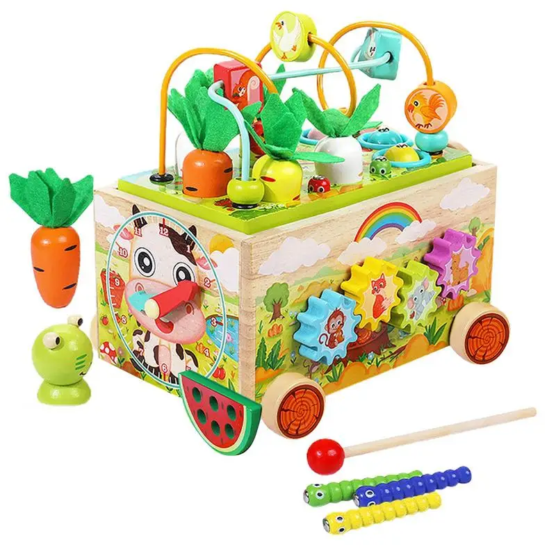 

Baby Activity Cube Interactive Sensory Toys For Motor Skills Early Learning Activities For Boys And Girls Ages 1-3 Developmental