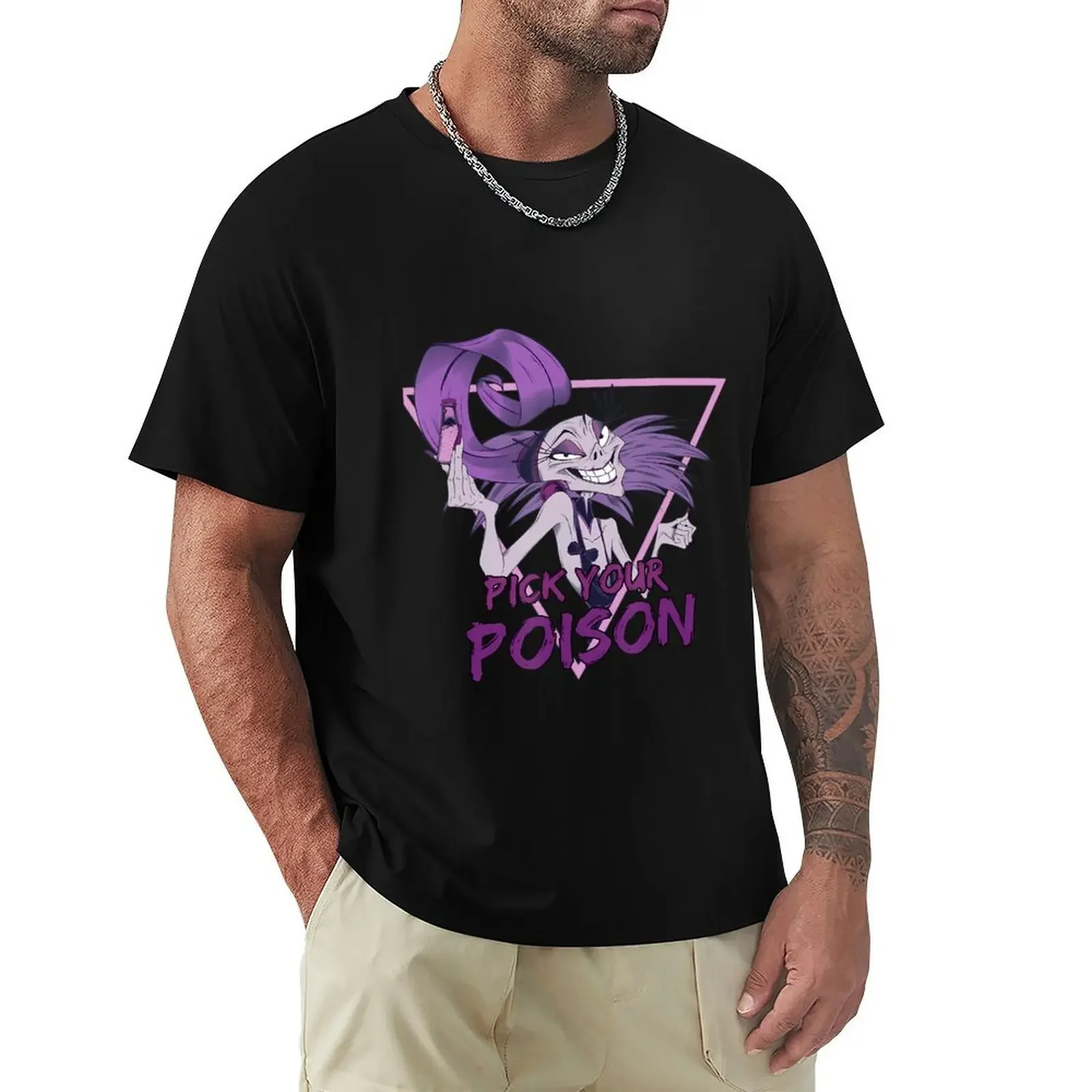 Villains Yzma Pick Your Poison Portrait \t T-Shirt cute clothes plain Aesthetic clothing men t shirts