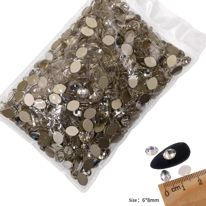 VDD P501-P540 Großhandel 1440 Stück Glas-Kristall-Strasssteine mit flacher Rückseite, Glitzersteine für Nagelkunst, DIY-Bastelarbeiten und Dekoration – Detail 35