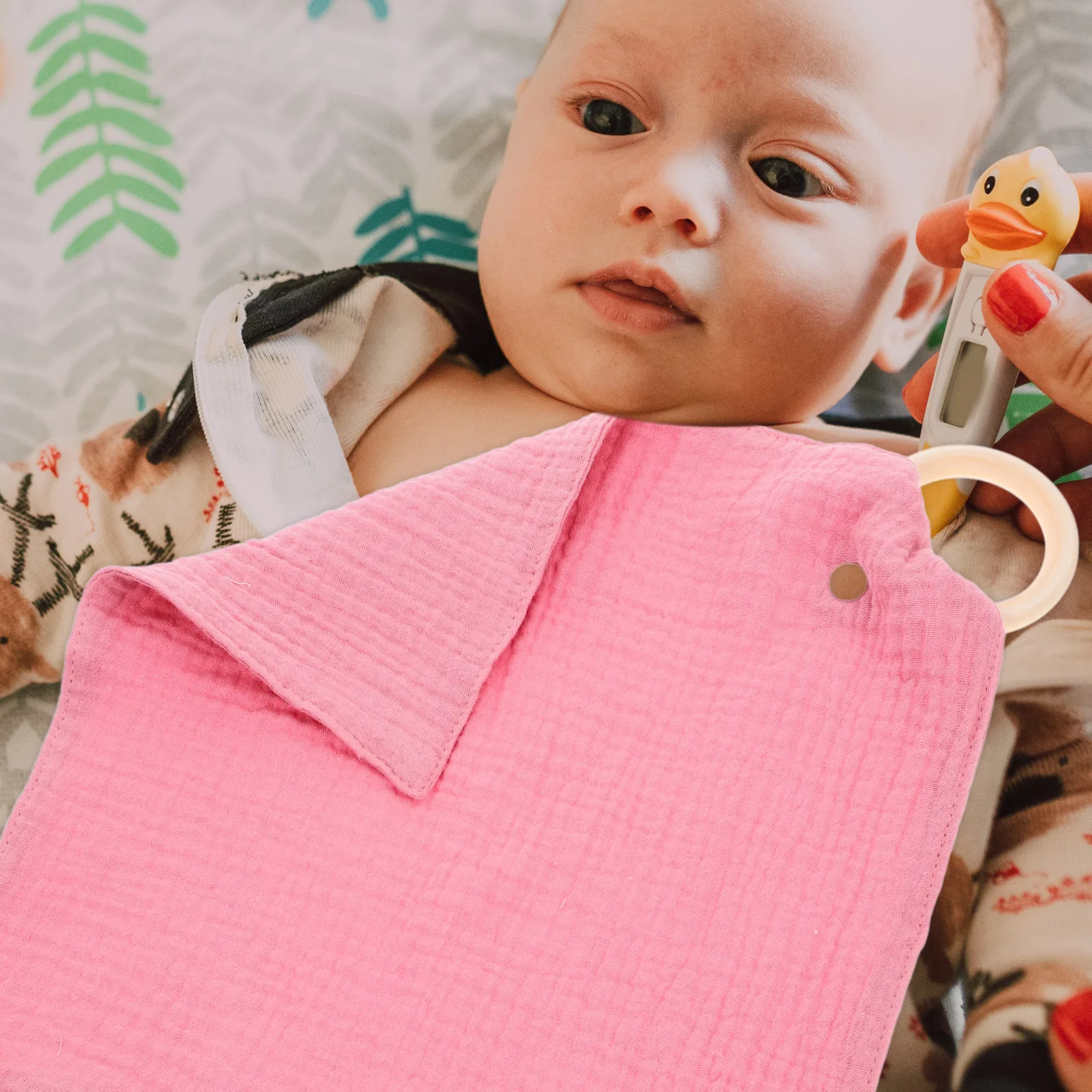 

Children Saliva Wipes Baby Soothing Towel Pink Soft Durable Toddler Blanket Teething Toy Sleeping Companion Newborn Burp Cloth