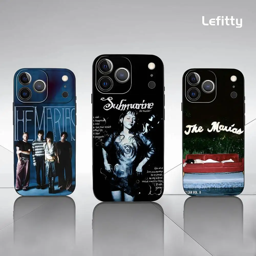 

The M-Marias-S Band Phone Case For iPhone 17 16 15 14 13 12 11 Pro Xs Max Mini XR X Plus Black Frosted Soft Shell Funda