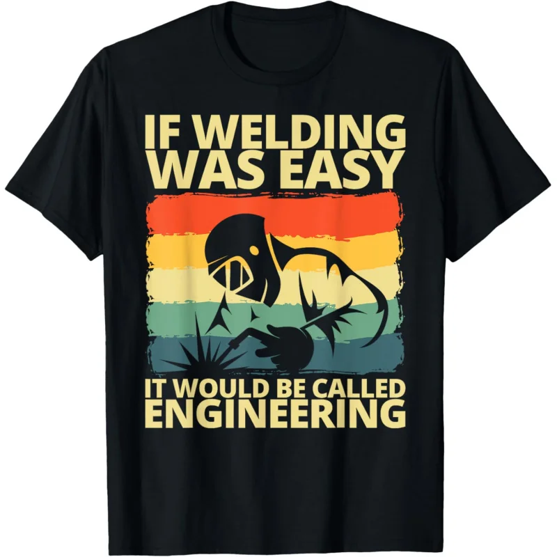 Fun Short sleeved Women's T-shirt Welding Pattern Design