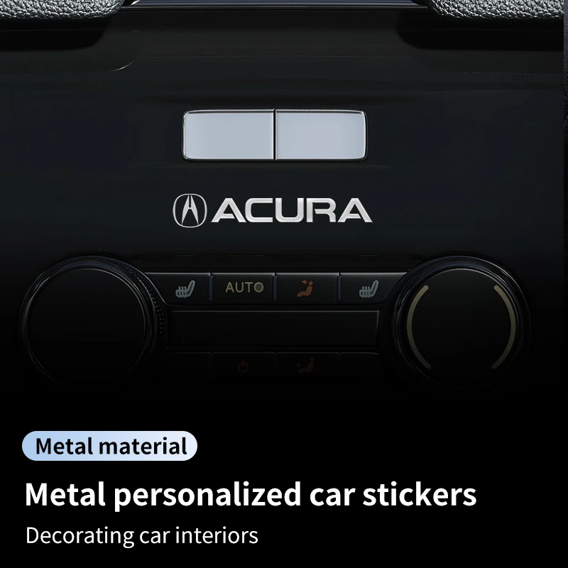 Car Accessories 3D Metal Decorative Stickers For Acura MDX RDX TSX RSX Integra TL RL NSX TLX ILX ZDX RLX