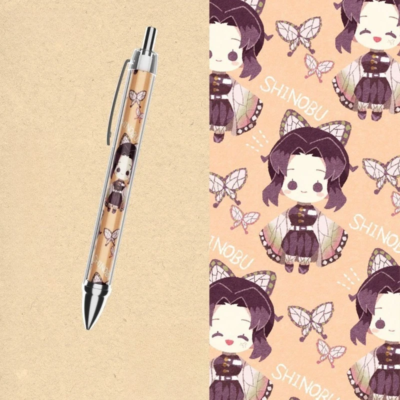 Demon Slayer Penne Gel 0.5mm Anime Figura Tanjirou Penna a sfera liquida diretta Kawaii Cancelleria Scuola Forniture per ufficio Regalo