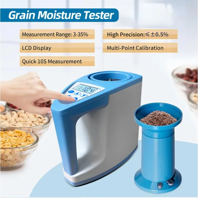 Corn Moisture Meter Grain Tester High-Precision Cereal Analyzer Coffee Bean Humidity Meter