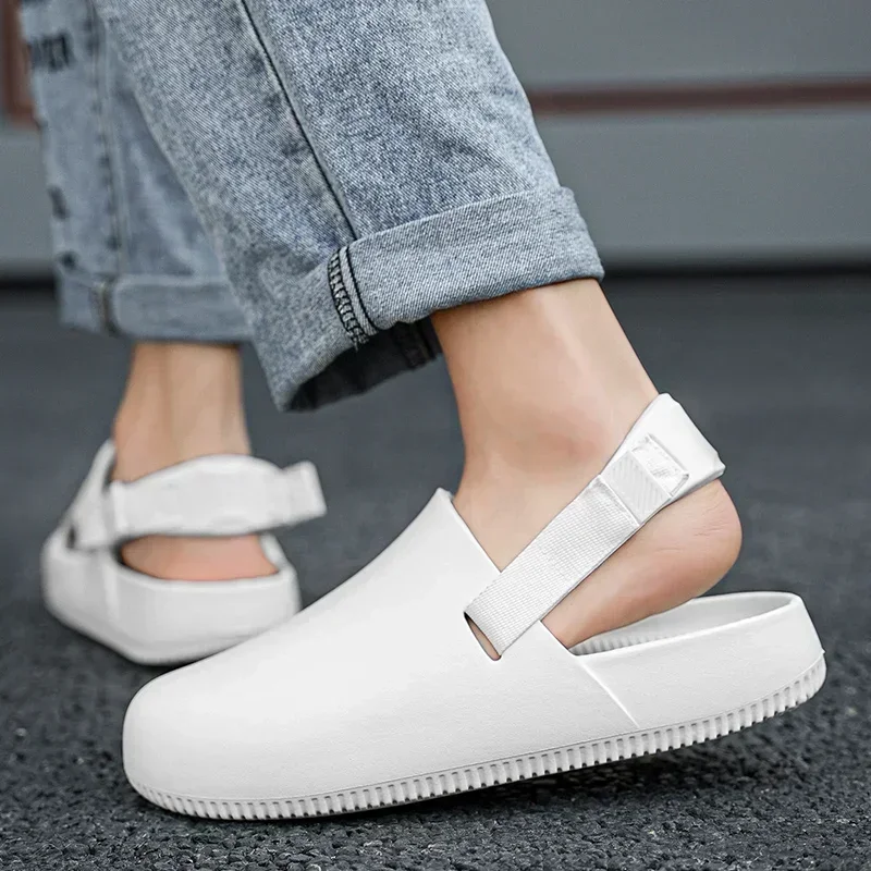 

Beach Sandals Garden Shoes Summer Men Platform Slippers Casual Outdoor Sandals EVA Slides Flip-Flops Comfortable Slippers Male