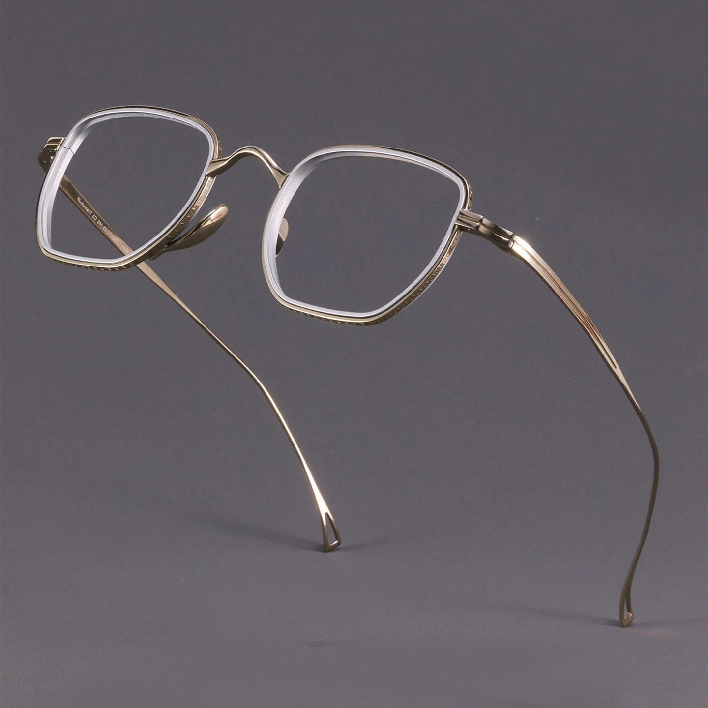 

Vintage Titanium Square Men's Eyewear Top Quality Trendy Polygon Eyeglasses Japanese Brand Retro Full Rim Glasses Frame Women