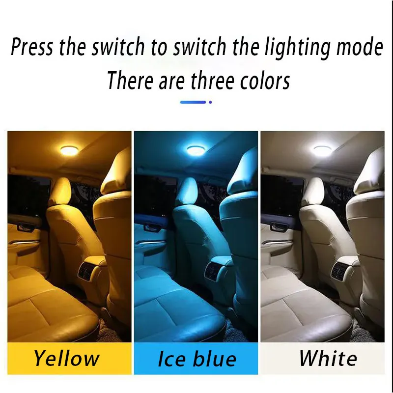 Car Interior Ambient Light Ceiling Lamp Reading LED Night Light for Suzuki Samurai S-Cross SX4 Swift XL-7 Liana Spresso Celerio