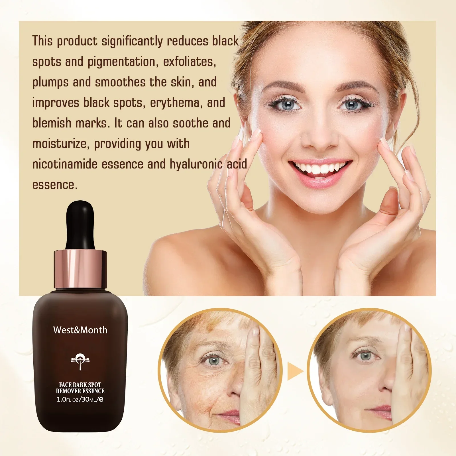 Whitening Freckle Serum Remove Melasma Lighten Melanin Anti Aging Pigmentation Corrector Improve Dullness Fade Dark Spot Essence