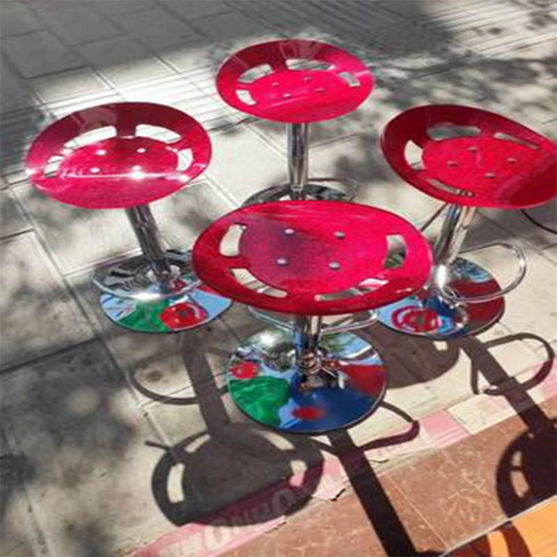 Fashion Simple Acrylic Bar Chair Counter Home Rotating Lift Chair Front Desk Chair High Stool.
