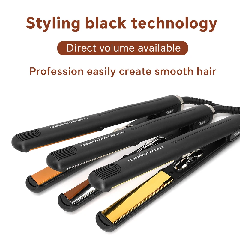 Professional hair straightener flat iron hair styling tools 220v-240v MCH heater restores temperature quickly 80°-230°