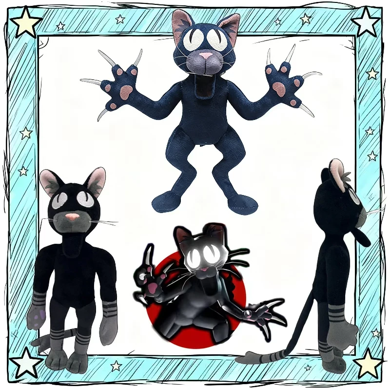 

New Black Cat 99 Nights In The Forest Plush Doll Game 99nights purple bat Plush Toys Cute Anime Peripherals Toy Birthday Gift