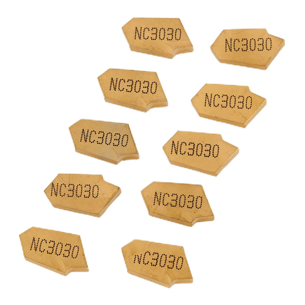 High Performance Carbide Inserts for CNC Machines SP300 NC3020 GTN 3 Grooving Parting Cut Off Inserts 3mm Width (10 Pack)