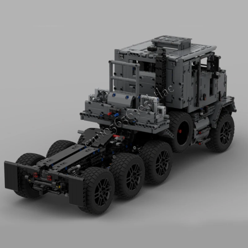 2929Parts M1070 Heavy Cargo Towing Truck Model MOC Buildin Blocks Bricks Creative Assembly Toys Children Surprise Festival Gifts