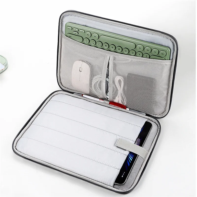 Reliablemulti-Functional Portfolio Travel File Organizer For 12.9-13 Inch Tablet Sleeve Case Tablet Carrying Bag