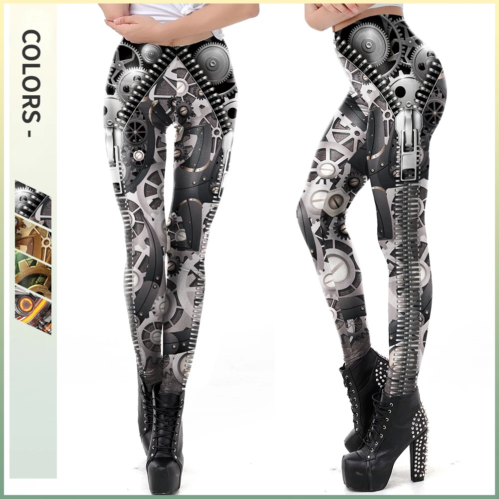 3D impresso Yoga calças apertadas para mulheres, Leggings Cosplay, Calças de Halloween, Leggings apertadas, Traje de fundo, Slim Fit, Festa, Role Play