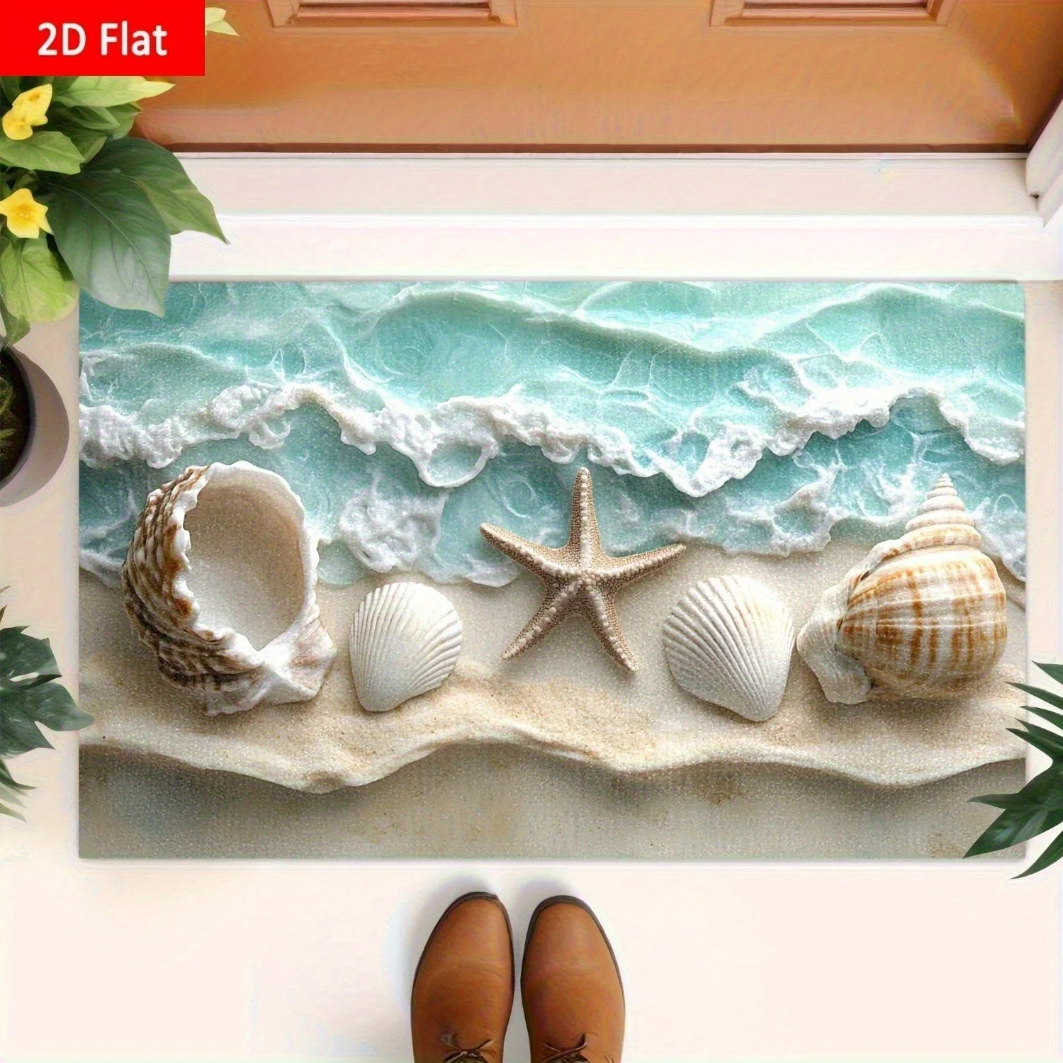 1pc 2d impressão plana ondas d - Home Fragrance Ocean Breeze avaliação e preço
