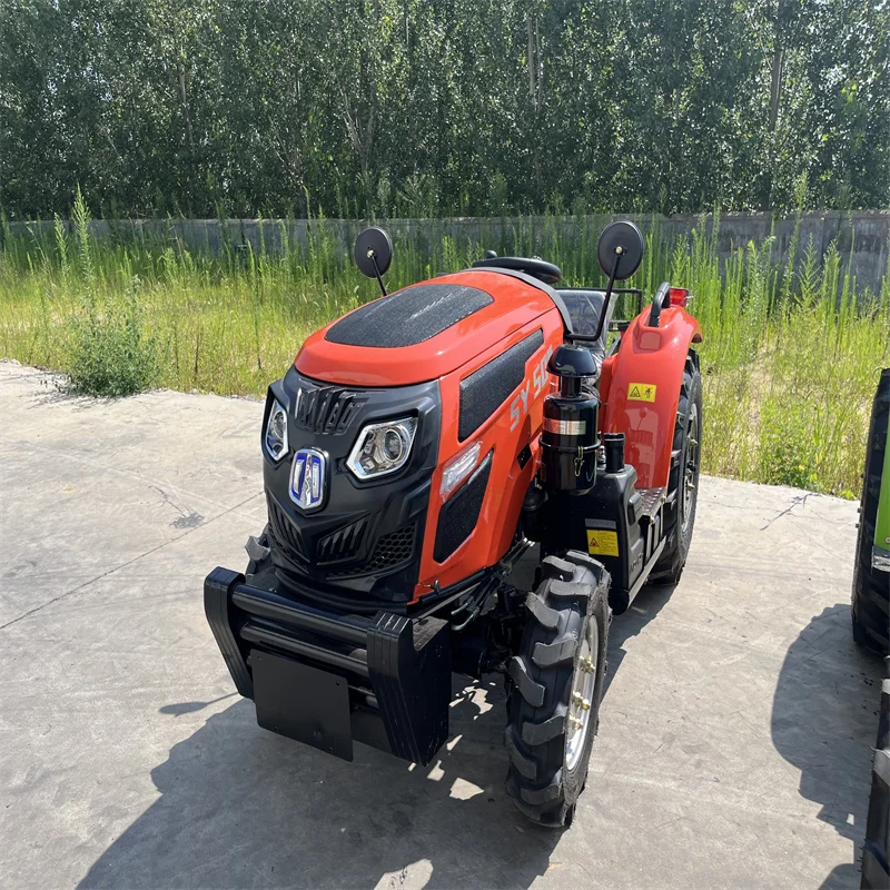 SYNBON-Mini equipo agrícola 4WD, Tractor de jardín para enmarcar