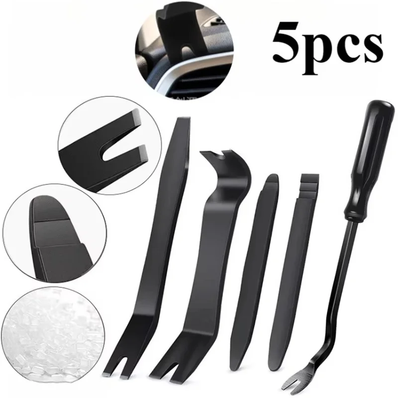 1/4/5Pcs Portable Car Panel Removal Tool Kit Nail Puller Radio Audio Door Pry Repair Clip Trim Dash Removal Installer Hand Tools