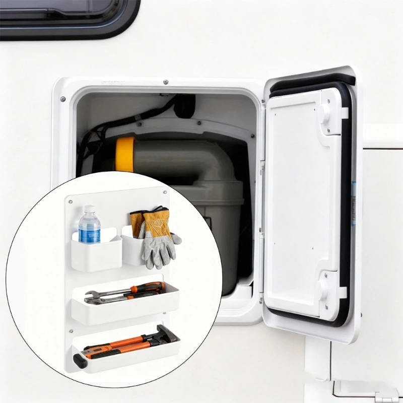 

P5ED Large Capacity Car Door Handle Storage Box Universal Thicken Door Storage Box