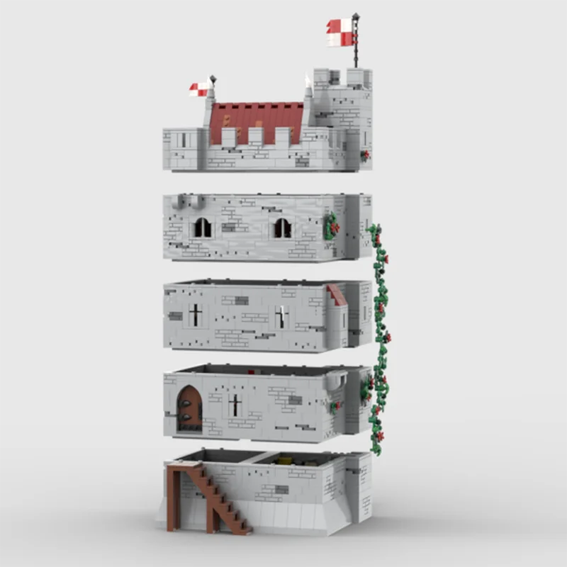 Modular City Building Moc Building Bricks Harlon Keep - Tower House Technology Modular Blocks Gifts Christmas Toys Sets Assembly