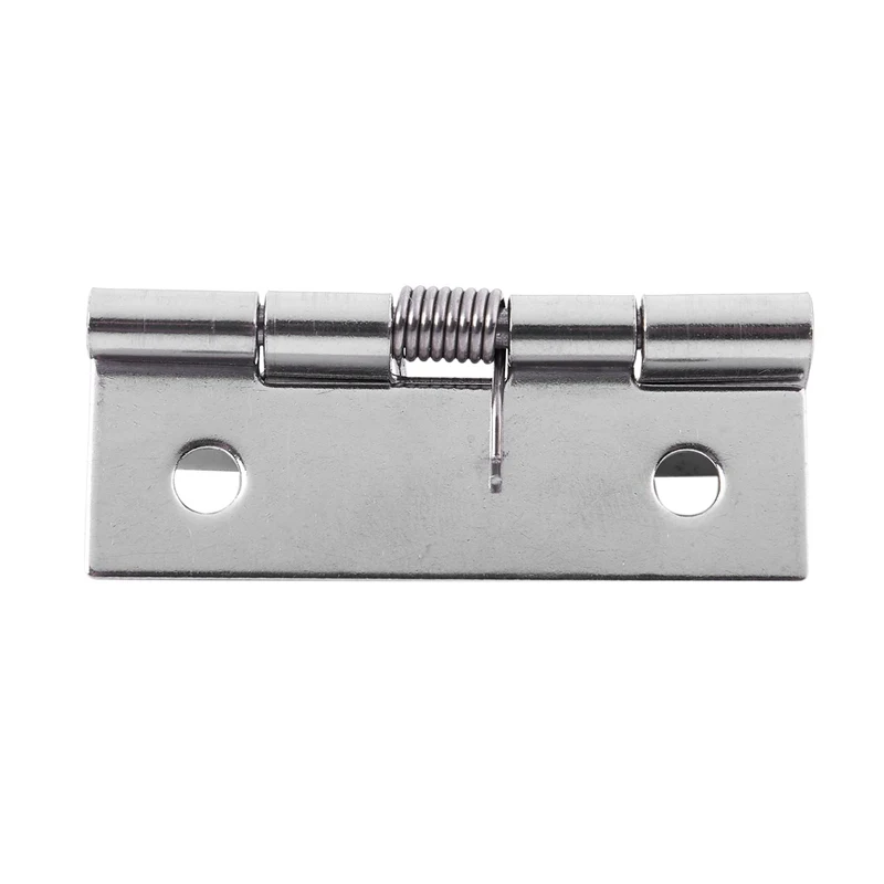 Furniture Cabinet With 50 X 38 X 5Mm, Spring Hinges Made Of Stainless Steel, Silver, 2 Pieces