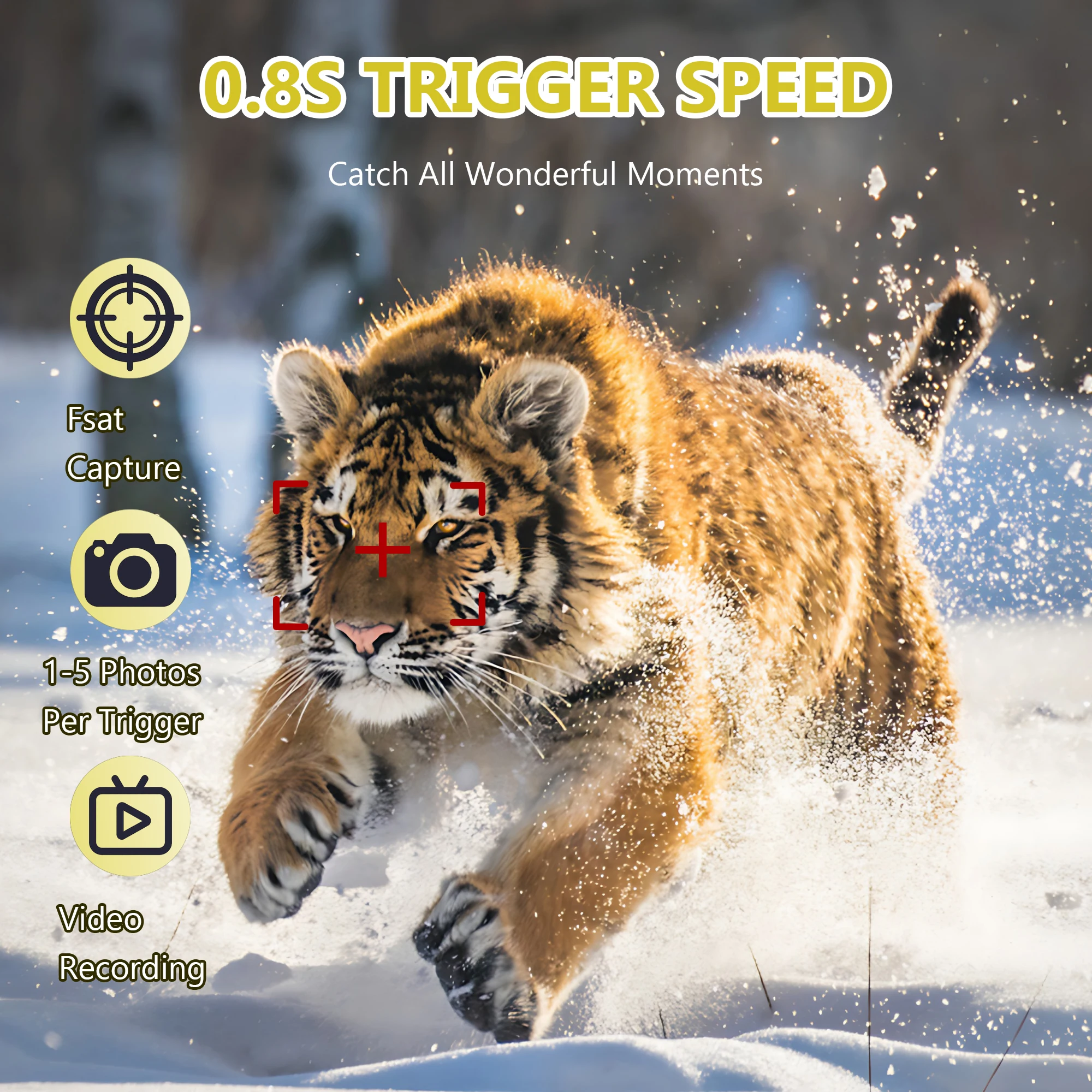 

Камера для охотничьей тропы, 16 МП, пиксель, 1080, видео, 940 нм, светодиодная ИК-камера, IP54, водонепроницаемая камера для дикой природы, фотоловушка ночного видения