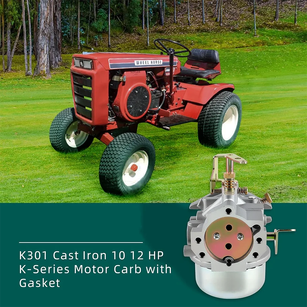 K241 carburador se encaixa para kohler k-series k301 10hp 12 hp motores de ferro fundido carb para m10 m12 10hp 12hp cortador de grama carb