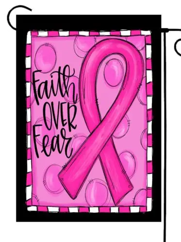 Faith Over Fear Garden Flag * Top quality *Double Sided *By Flags Galore