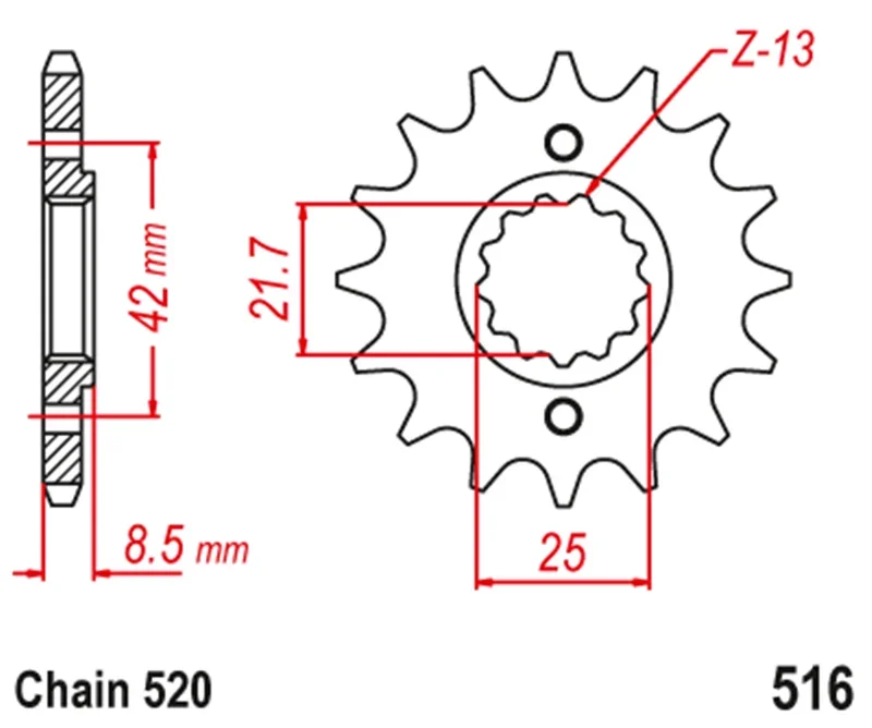 520 14T 15T 16T Motorcycle Front Sprocket Pinion For Suzuki GS500 1994-2010 Kawasaki KLX300 2020 EL250 88-03 EX250 86-07 GPZ250