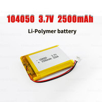 104050 Battery 2500mAh 3.7V Lipo Polymer Rechargeable Lithium Batteries for Massage Instrument Intelligent Curtains Mobile Power