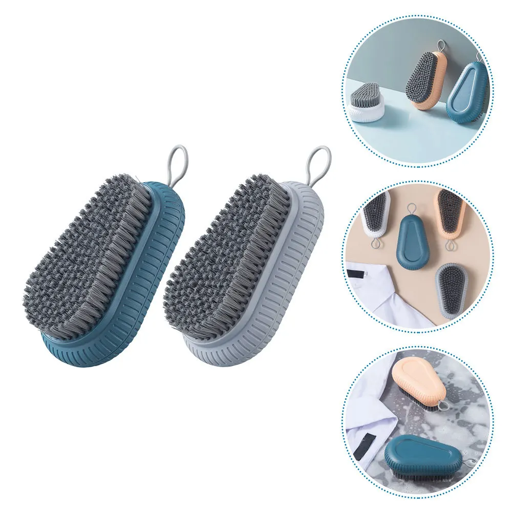 2Pcs Nail Brush for Cleaning Fingernails Soft Bristle Reusable Hands Scrubbing Tool Nail Cleaner Multi Use Hands Scrub Brush