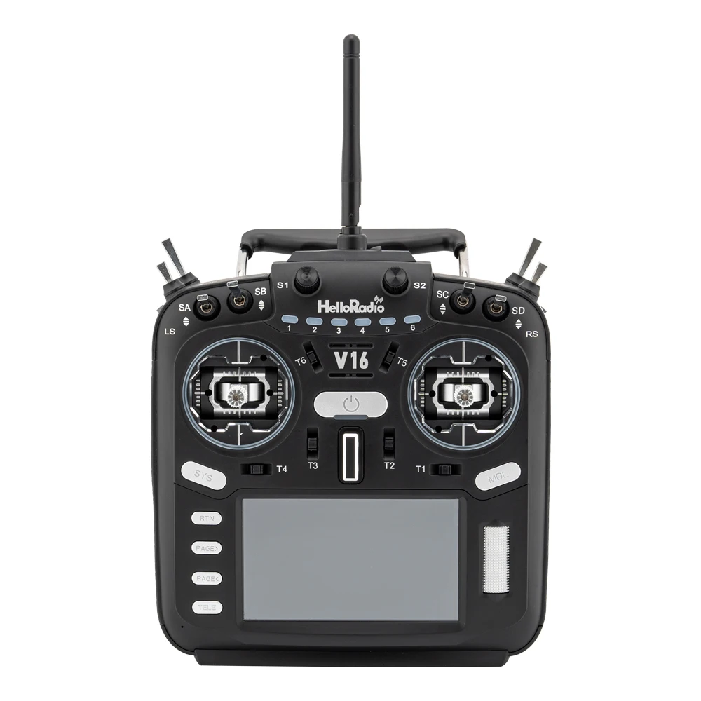 NEW HOBBYMATE V16 ELRS Hall Gimbals Radio Transmitter Support EDGETX OPENTX 16 Channels 2.4G for RC Drone Mode 2