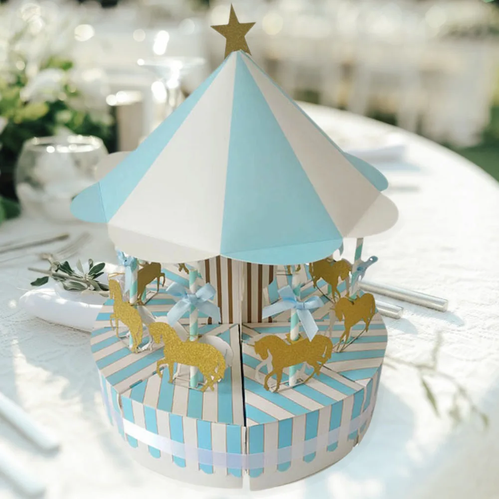 Romantic Carousel Candy Box New and High Quality Fashionable Atmosphere Sweet Wedding Party Decoration Guest Favors Gifts