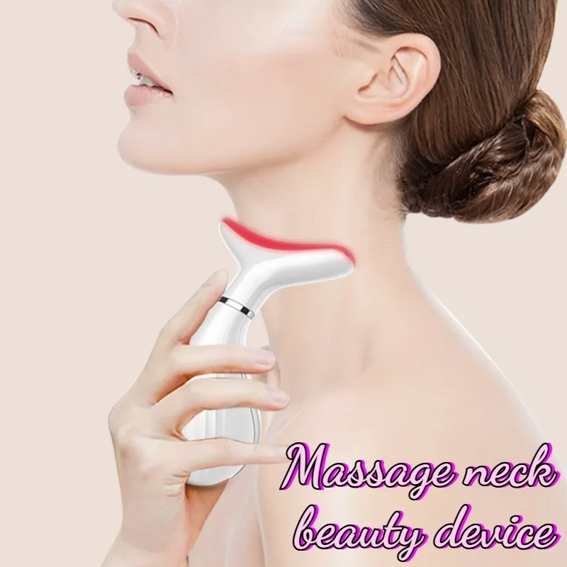 

Home Neck Massager Heating EMS Vibrating Massagers Necks Lifting Firming Beauty Devices Portable Brightening Skin Instruments