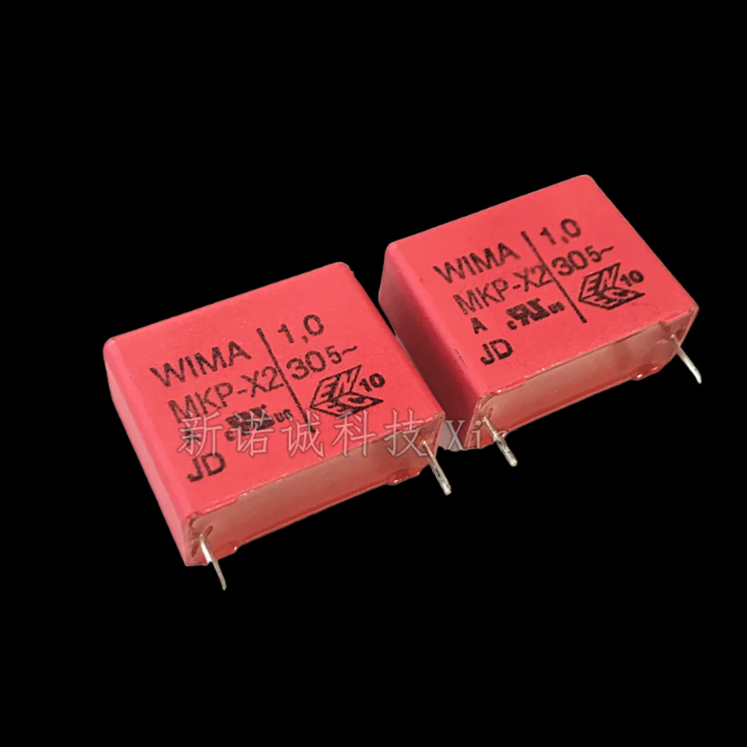 

5 шт./немецкий конденсатор Weimar 305 В переменного тока 105 1 мкФ MKP-X 2 305 В 1,0 мкФ расстояние между контактами 22,5 мм