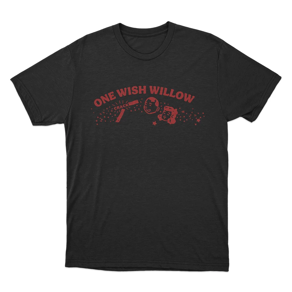 Cinegogue X Obsession One Wish Willow T-Shirt en coton avec image graphique pour hommes et femmes, Streetwear d'été