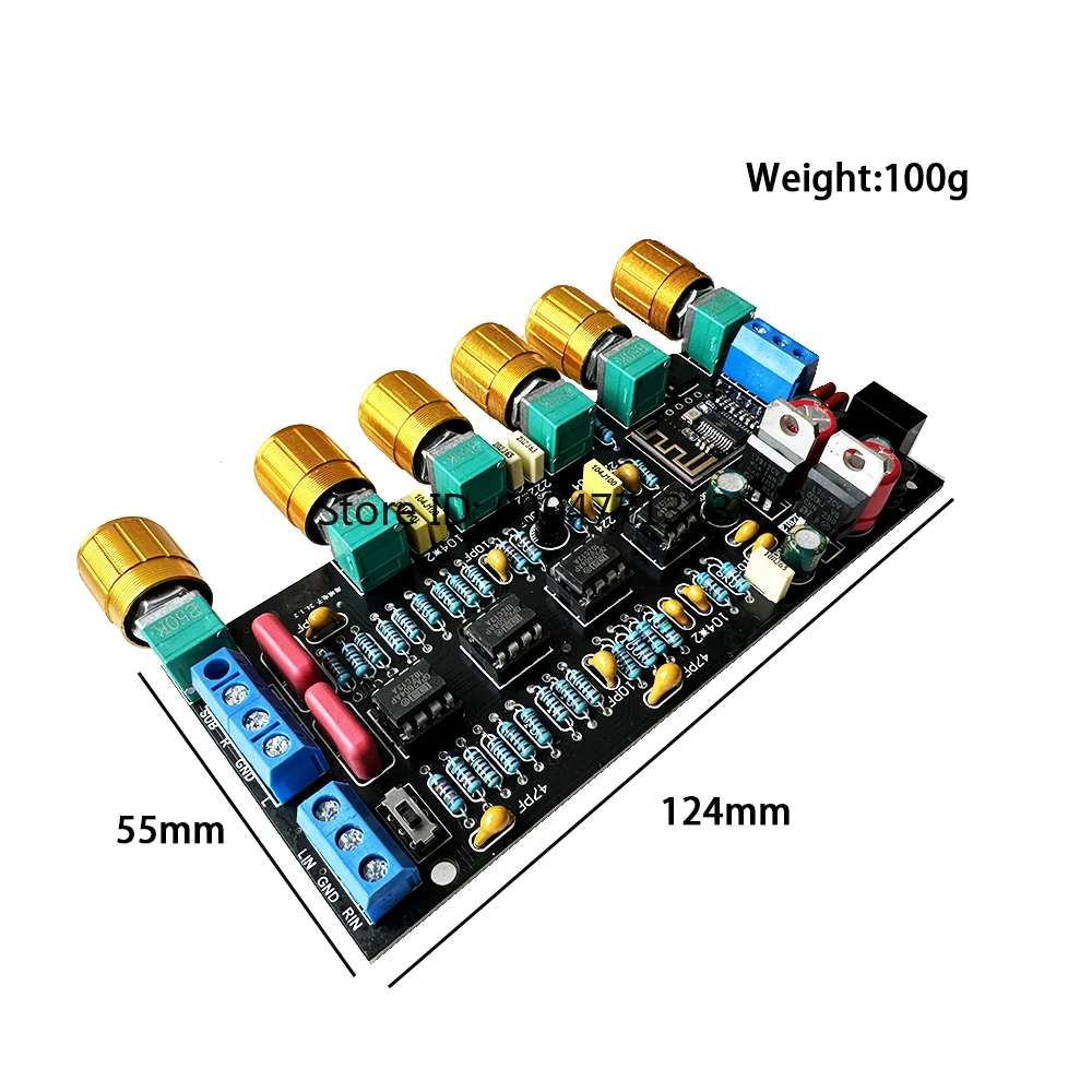 Bluetooth Preamp Tone Board 2.1 Channel Sound Source Processor Equalizer Sound NE5532 Or OPA2604 OP AMP